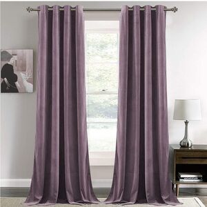 Elegant Purple Velvet Curtains